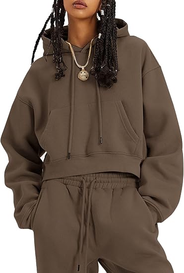 Fleece Hooded 2-Piece Tracksuit Set