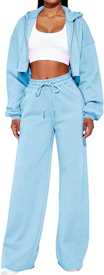 SOLY HUX Zip Hoodie & Sweatpants Set
