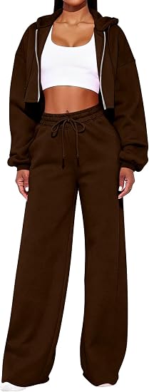 SOLY HUX Zip Hoodie & Sweatpants Set