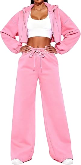 SOLY HUX Zip Hoodie & Sweatpants Set