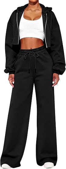 SOLY HUX Zip Hoodie & Sweatpants Set
