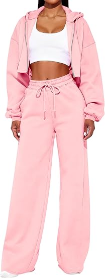 SOLY HUX Zip Hoodie & Sweatpants Set