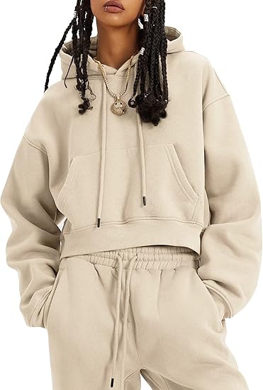 Fleece Hooded 2-Piece Tracksuit Set