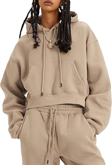 Fleece Hooded 2-Piece Tracksuit Set