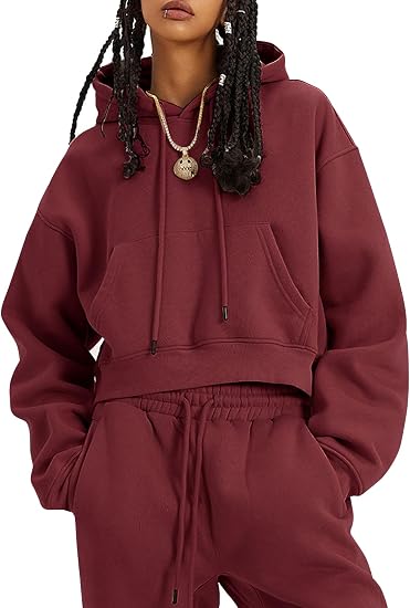 Fleece Hooded 2-Piece Tracksuit Set
