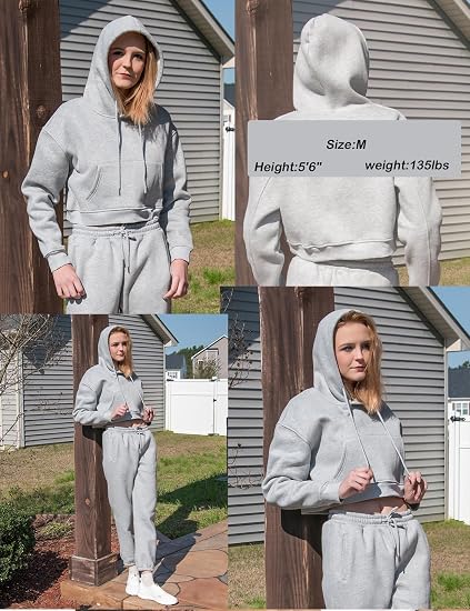 Fleece Hooded 2-Piece Tracksuit Set
