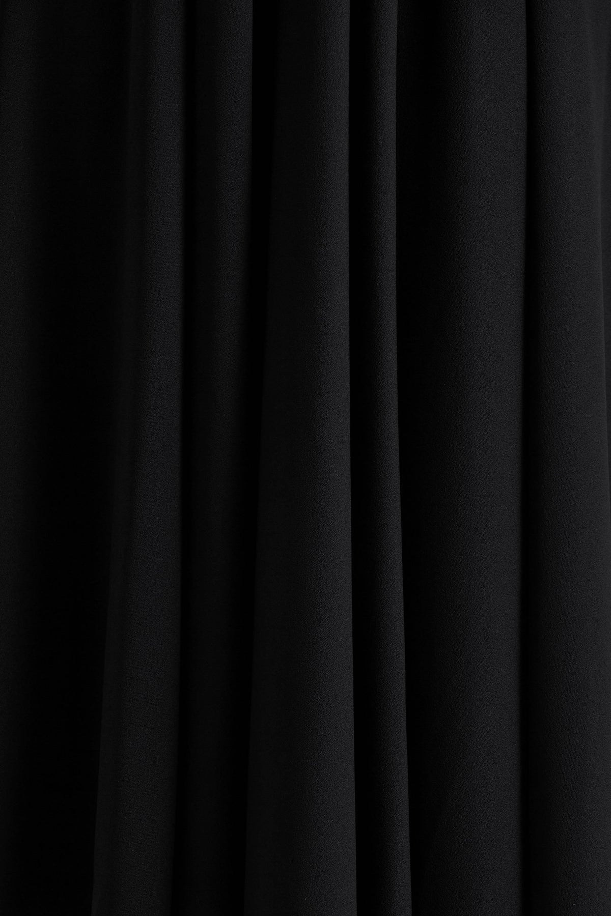 Alison | Black Square-Neck A-Line Midi Dress